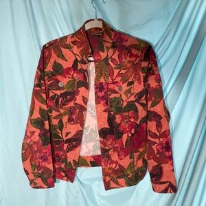 Size 2 Vintage chicos floral jacket